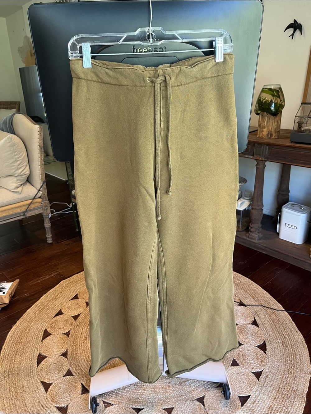 Nili Lotan crop wide leg lounge pants